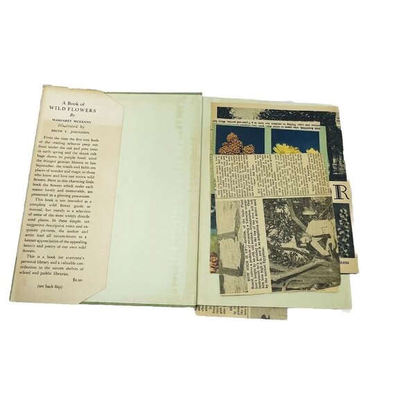 Book of Wildflower 1939 with Pressed Floral Lady Slipper  Margaret McKenny - Picture 2 of 11